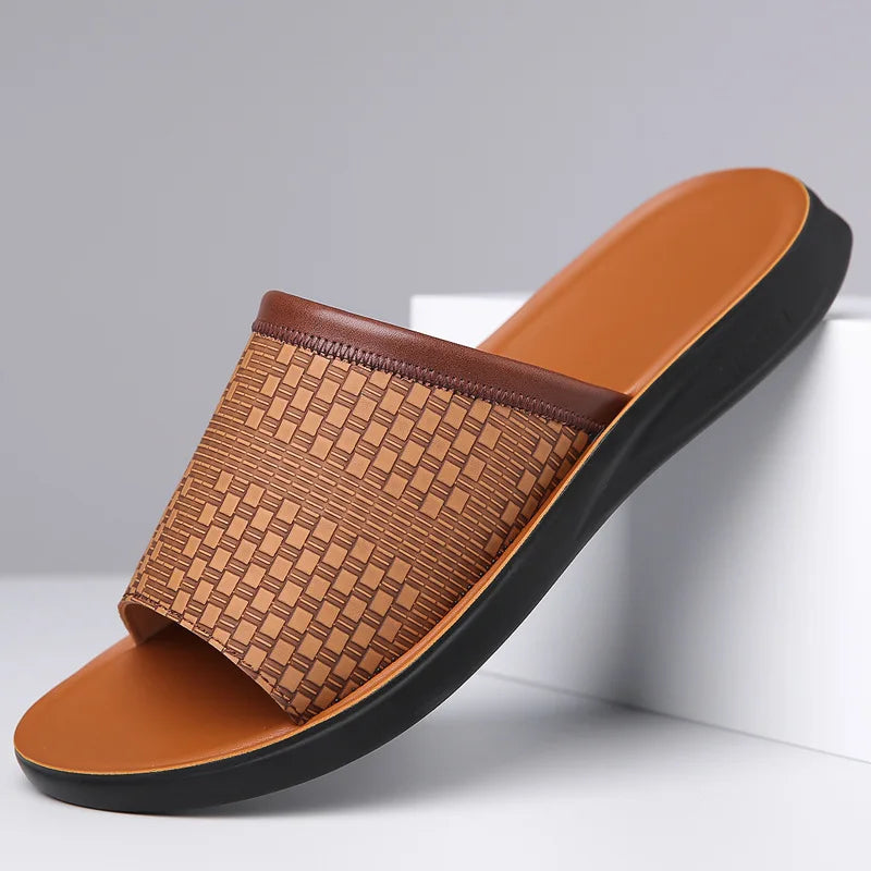 Men's Marbella comfort slide sandals, perfect for summer beach & casual wear.