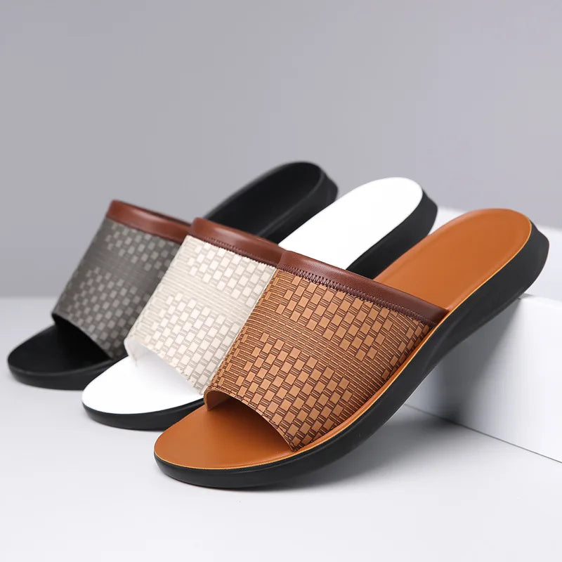 Vacation-ready men's Marbella slides, comfortable and stylish for summer.