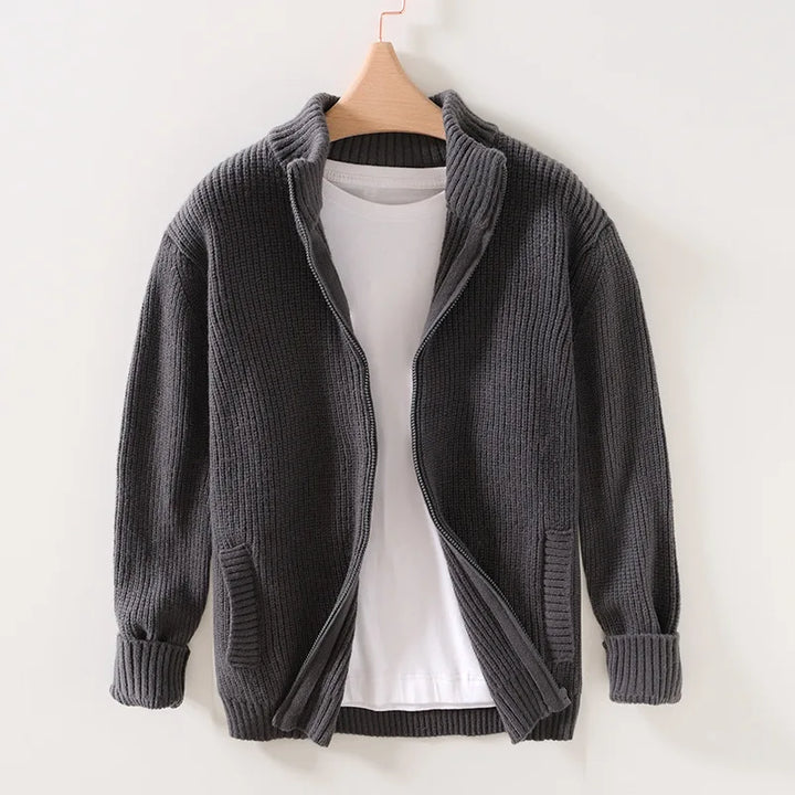 Men's long-sleeve Marbella crew neck sweater. Warm, cozy pullover for everyday comfort & stylish winter fashion.