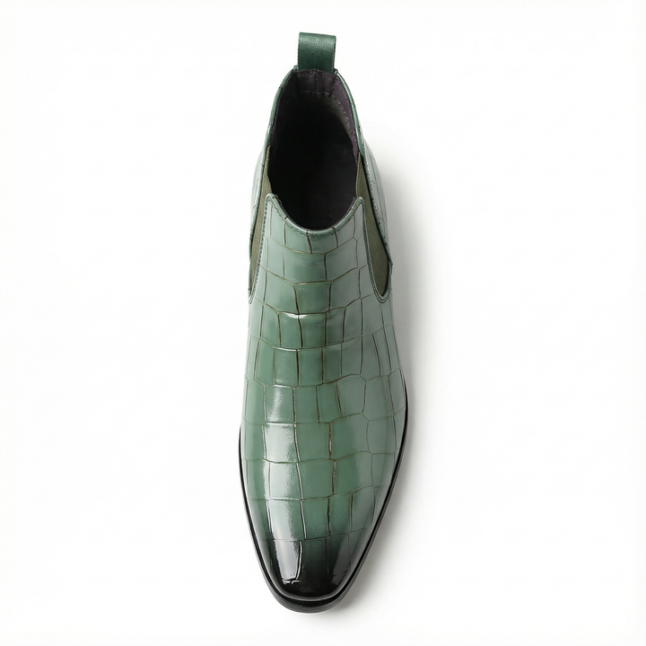 Marlow brown leather Chelsea boots. Men's slip-on dress footwear. A timeless & comfortable fashion staple.