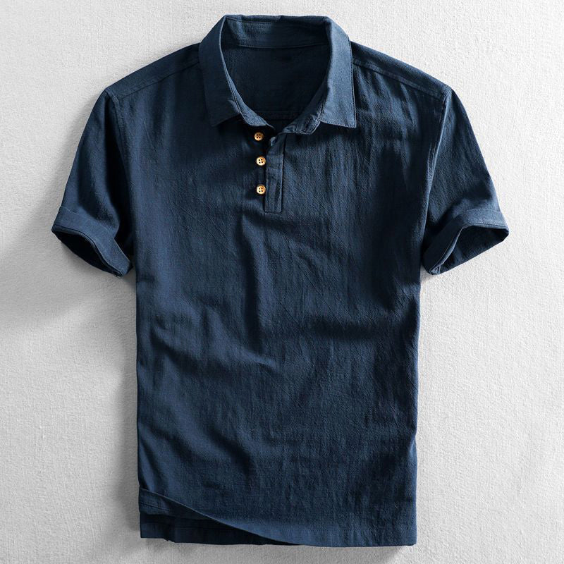 Men's Massimo Essential Polo Shirt in breathable fabric, perfect for summer comfort & casual style. Short sleeve.