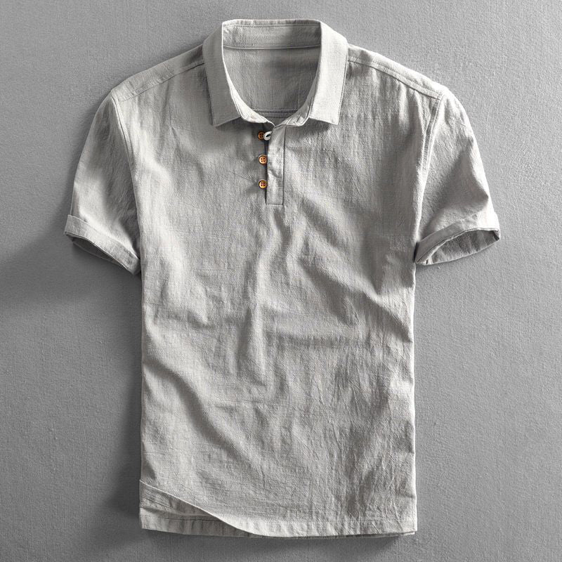 Classic men's Massimo Essential Polo Shirt. A timeless short-sleeve top for casual summer wear & a relaxed fit.