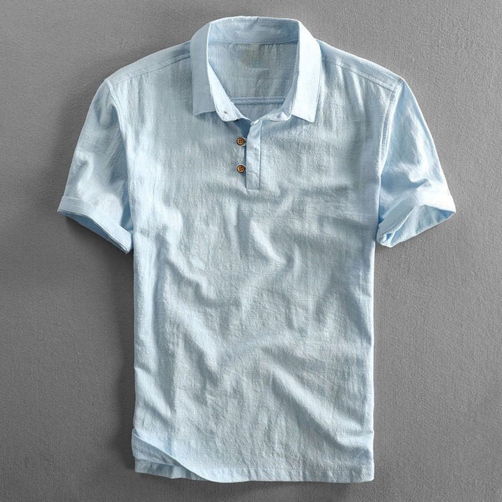 Versatile men's Massimo Essential Polo Shirt. A wardrobe essential, offering breathable comfort & casual style for summer.