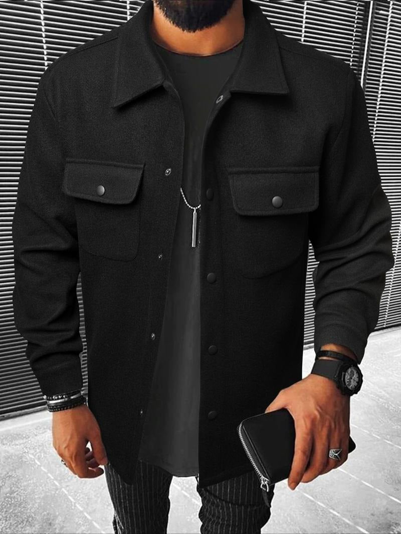 Men's Matera Refined Overshirt Jacket in classic style, perfect for smart casual layering & versatile outerwear.