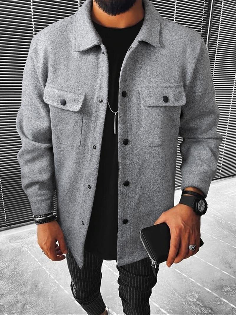 Refined men's Matera overshirt jacket, a versatile outerwear piece for smart casual & classic layering style.