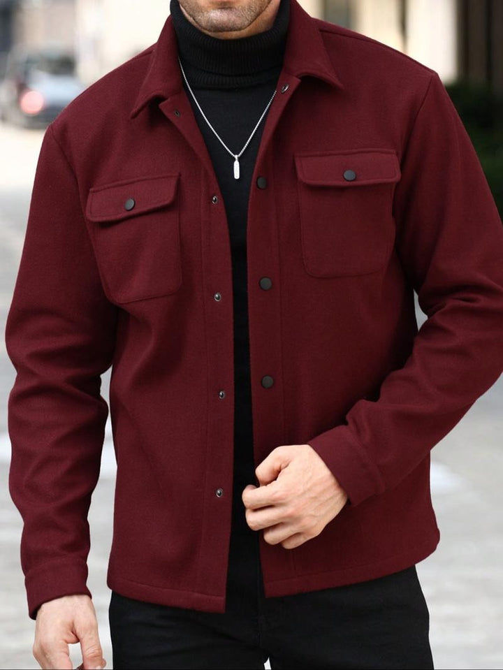 Classic men's Matera overshirt jacket, designed for versatile smart casual layering with a refined modern touch.