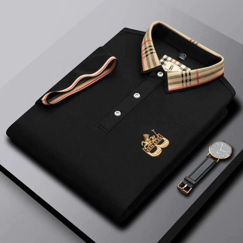 Men's Matthew short-sleeve polo shirt with stylish embroidered detail for casual everyday wear.