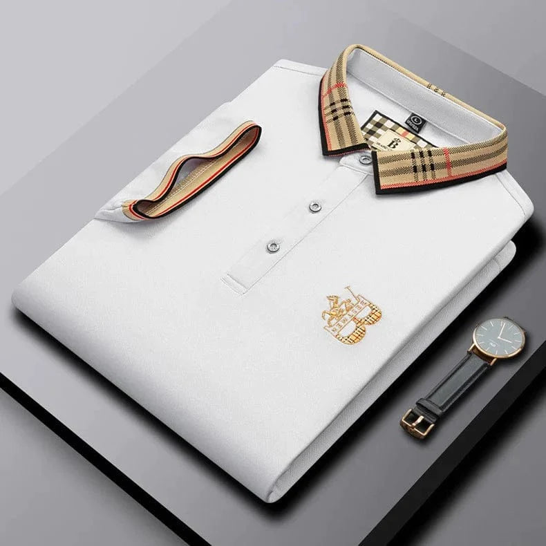 Matthew men's short-sleeve polo shirt, regular fit, with refined embroidered detail. Casual & comfortable.
