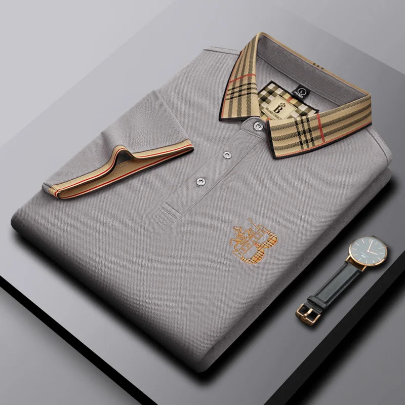 Men's Matthew short-sleeve polo with embroidered design, offering a regular fit & timeless casual style.