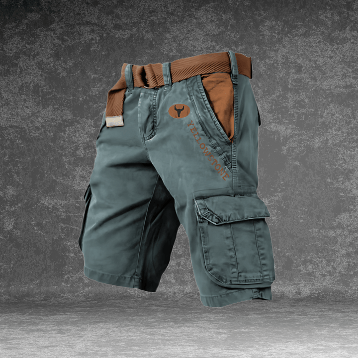 Stylish men's utility shorts with multiple pockets, great for outdoor activities and everyday casual fashion.