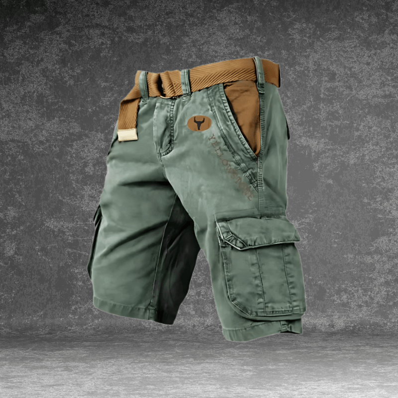 Classic men's cargo shorts for summer, offering breathability, comfort, and versatile multi-pocket utility.
