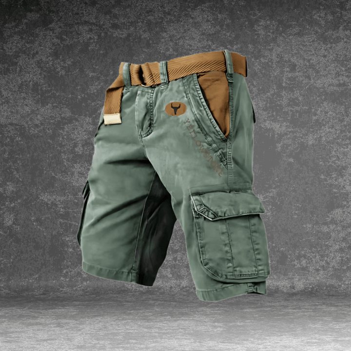 Classic men's cargo shorts for summer, offering breathability, comfort, and versatile multi-pocket utility.