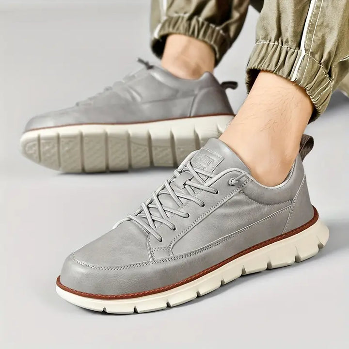 Close-up of men's Maverick style sneakers, showcasing sleek design & comfortable fit.