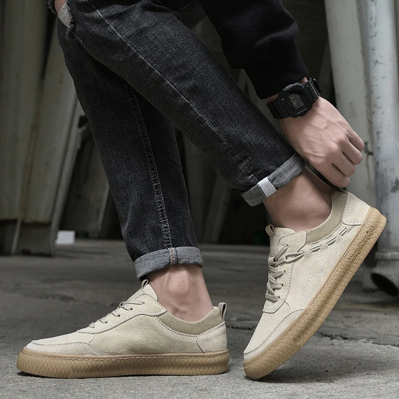 Lace-up Maxon casual sneakers for men, offering secure fit & modern aesthetic for daily use.