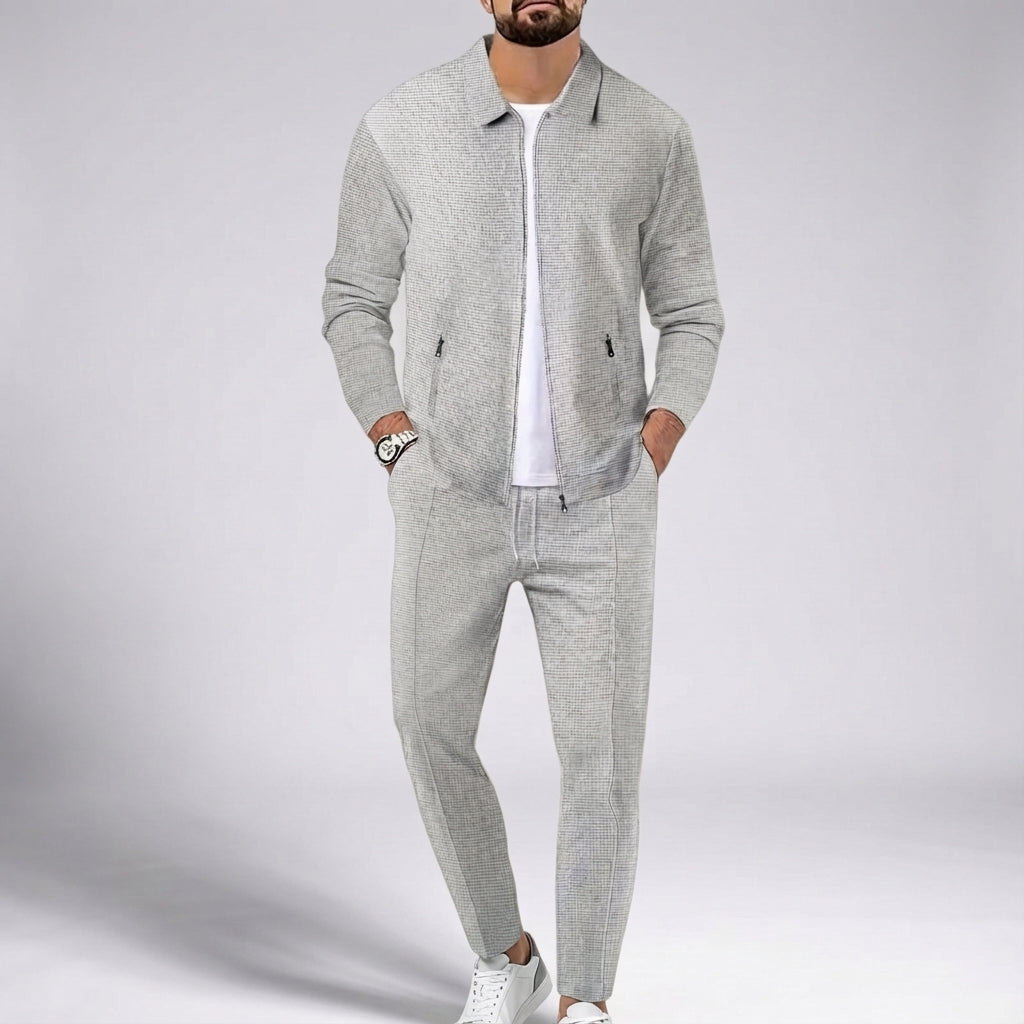 Full view of the Maxwell men's two-piece athletic set, a versatile and comfortable menswear outfit.