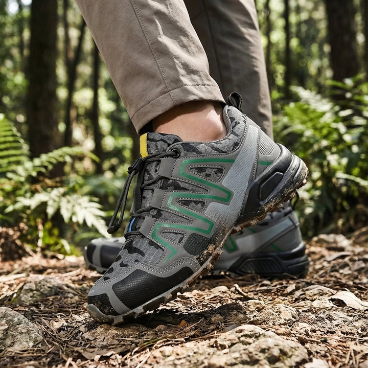 Men's Maxwell rugged performance hiking boots, brown leather, for outdoor adventure and trail gear
