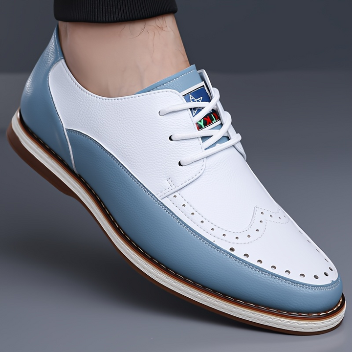 The Mayfair men's comfort brogue, a timeless dress shoe designed for style, durability, and all-day wear.