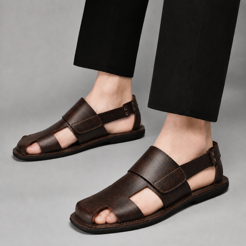 Effortless Men's Mayfair casual sandals, perfect lightweight slip-on footwear for daily summer comfort.
