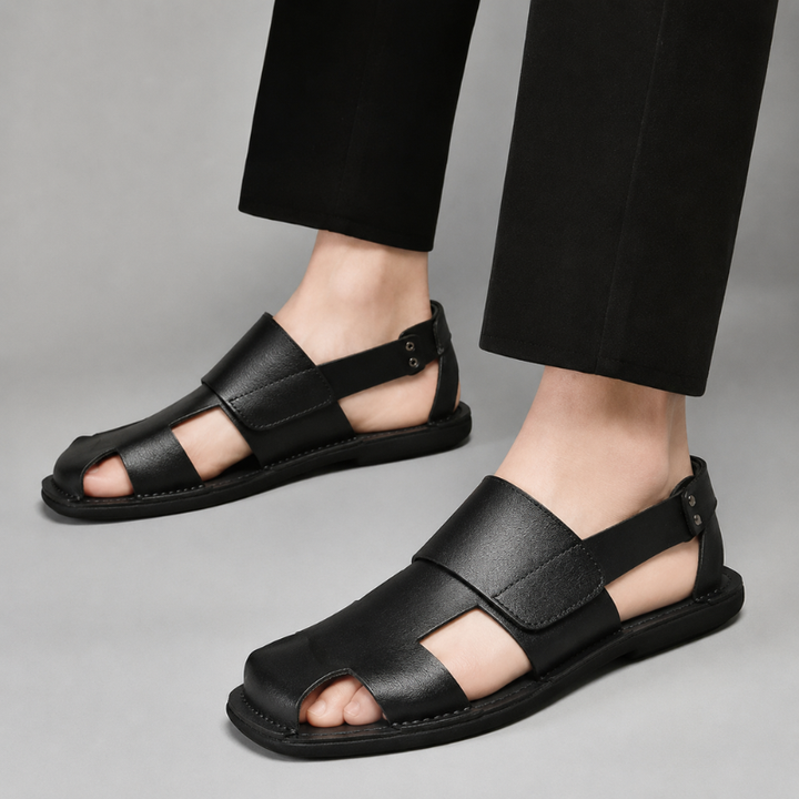 Pair of Men's Mayfair comfort sandals, perfect casual slip-on summer shoes for lightweight everyday wear.