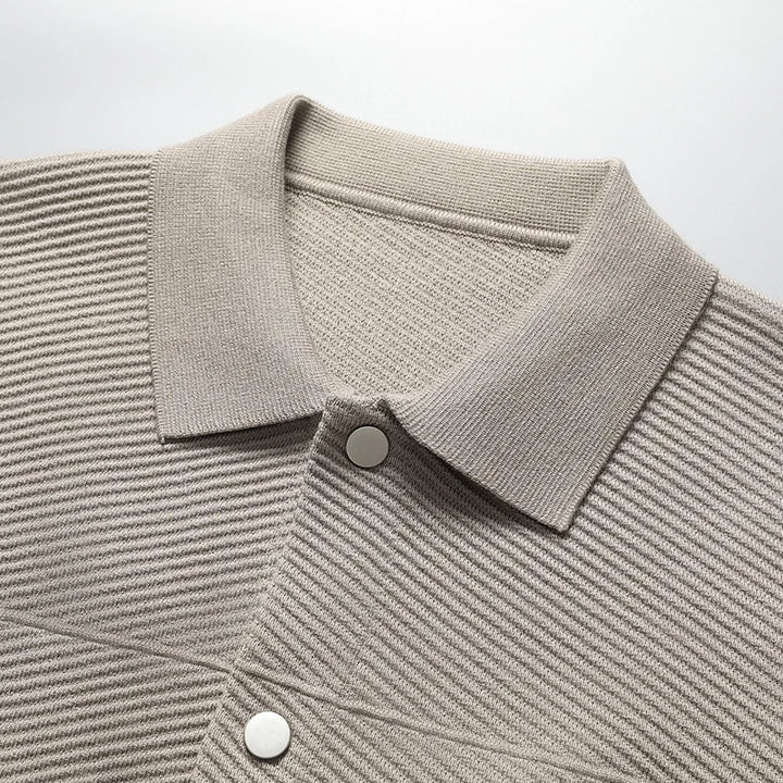 Versatile men's Mercer jacket in dark gray, perfect year-round for casual or smart-casual outfits.