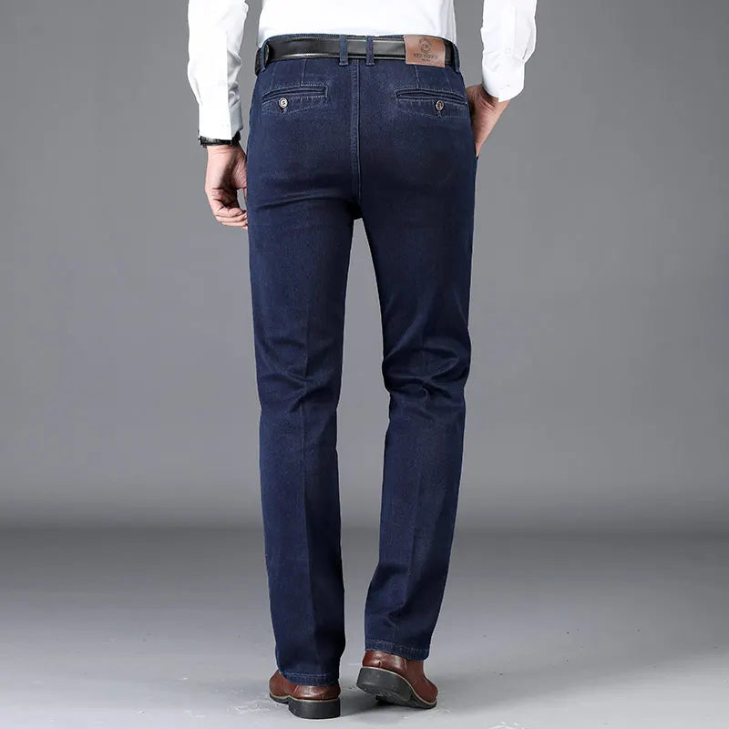 Comfortable men's Mercer slim fit stretch denim pants, great for a modern look.
