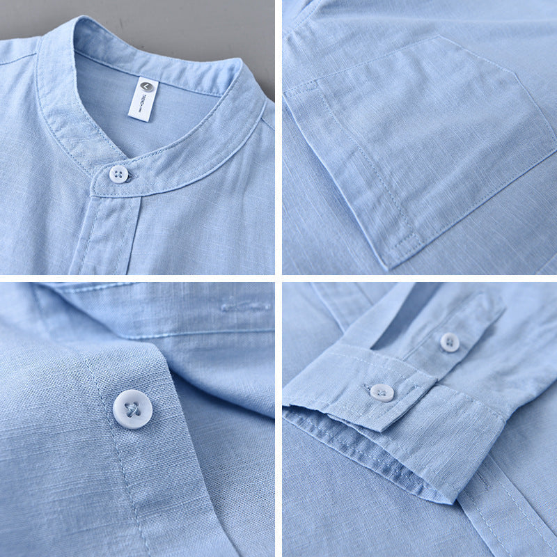 Effortless men's Meridian casual button-up shirt. Breathable short sleeve for versatile summer wear.
