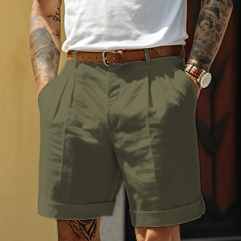 Men's Milan linen cotton shorts, designed for ultimate comfort and everyday casual wear