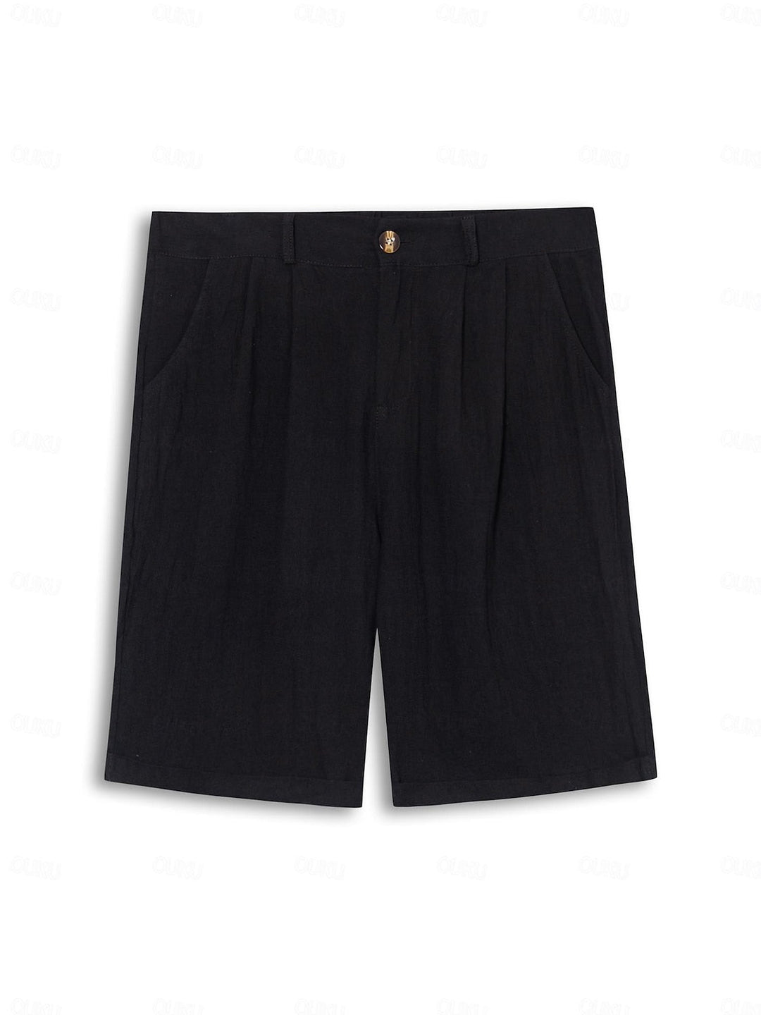 Men's Milan linen cotton casual shorts, offering a comfortable and fashionable fit