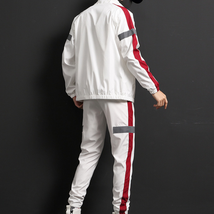 Sporty Milan men's tracksuit with comfortable pullover & joggers. Versatile for active lifestyle & daily casual wear.