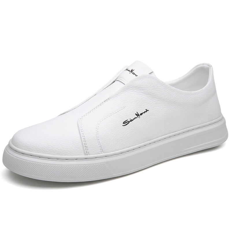Modern design men's slip-on sneakers. Easy wear comfort footwear, perfect for a stylish casual look.