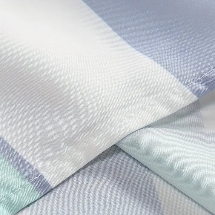 Stylish men's collared striped button-up shirt, a versatile piece for a smart casual look.