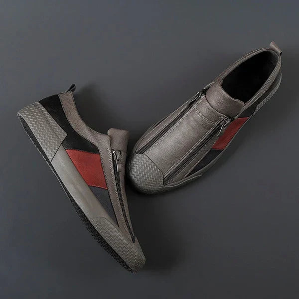 Sleek and modern men's casual shoes with zipper, ideal for effortless everyday wear and fashion footwear.