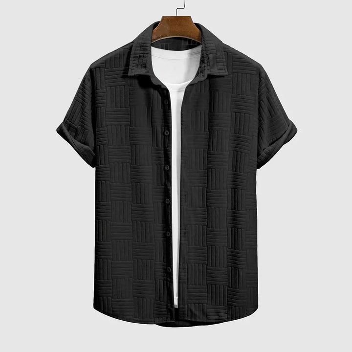Versatile men's modern comfort ensemble, ideal for casual outfits or chic lounge wear. Two-piece set.