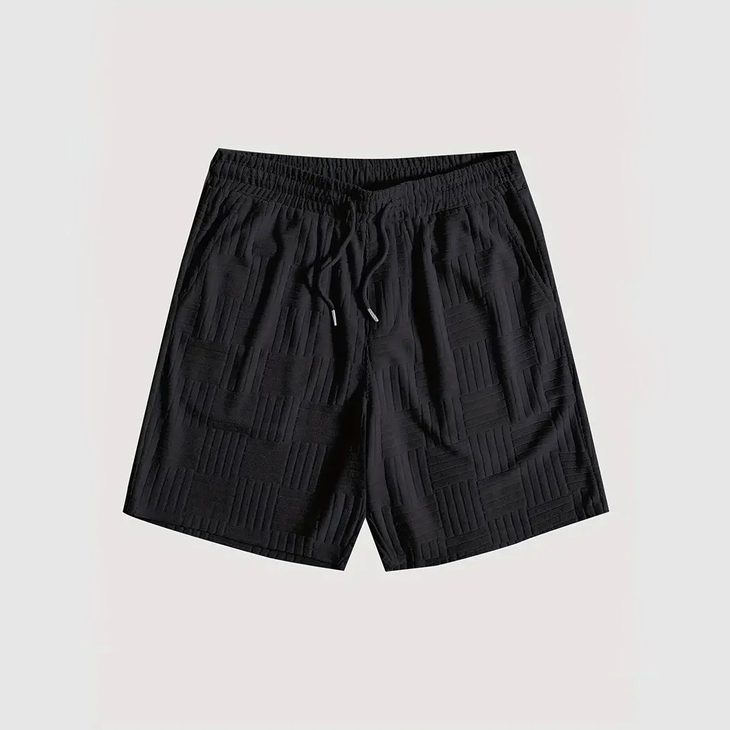 Modern men's loungewear set, a comfortable and stylish two-piece ensemble for sophisticated casual wear.