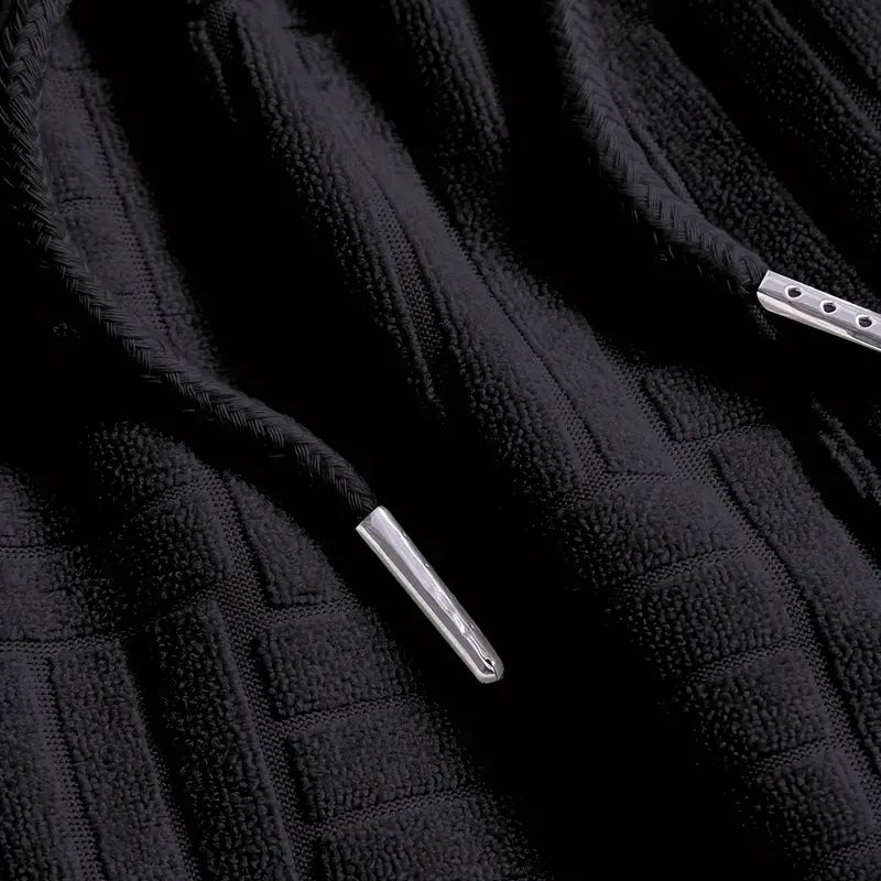 Fashionable men's comfort ensemble, a versatile two-piece set for contemporary everyday style & relaxation.