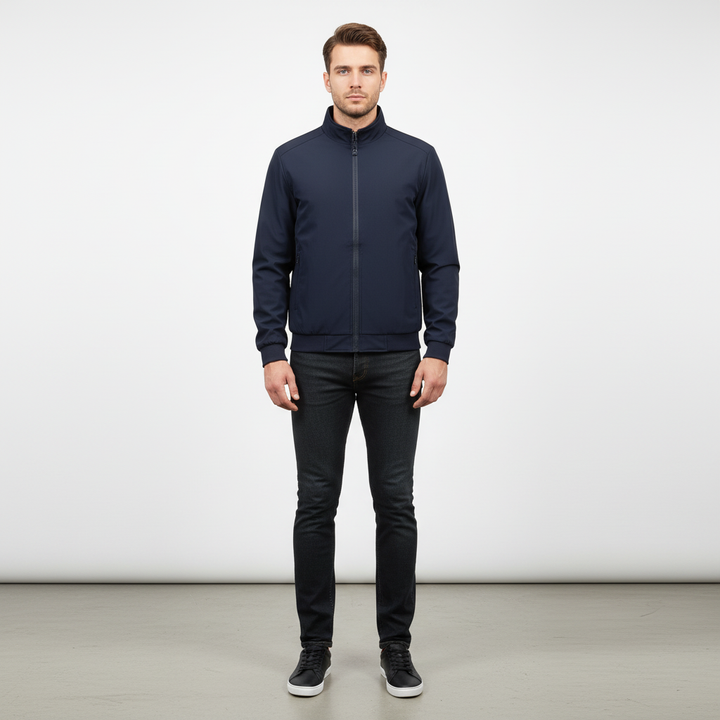 Jonas men's casual cotton jacket with stand collar, ideal for transitional weather