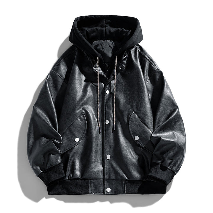 Beige men's modern everyday jacket, stylish and versatile for layering. Casual outerwear for any street style look.