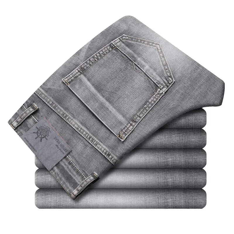 Stylish & comfortable men's modern fit jeans, a versatile bottom for daily wear and fashion-forward looks.