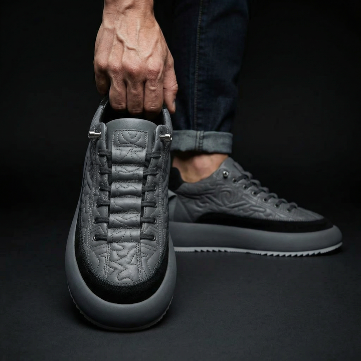 Side view of versatile men's casual footwear, blending athletic style with modern comfort.