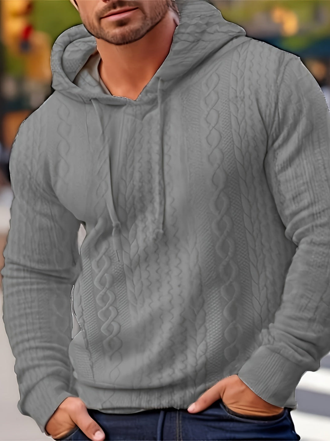 Men's Modern Milo Hoodie, perfect for street style & casual comfort. Versatile men's pullover.