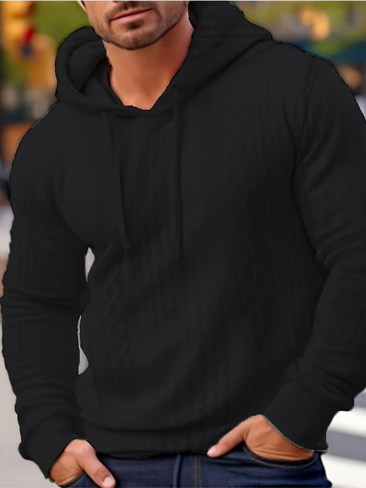 Stylish men's streetwear hoodie in modern Milo design. Ideal for casual fashion & everyday comfort.