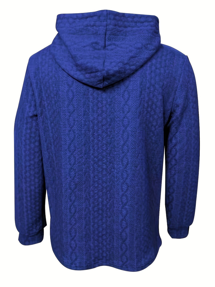 Versatile men's apparel: Modern Milo hoodie. Enjoy ultimate comfort & sleek street style for any occasion.