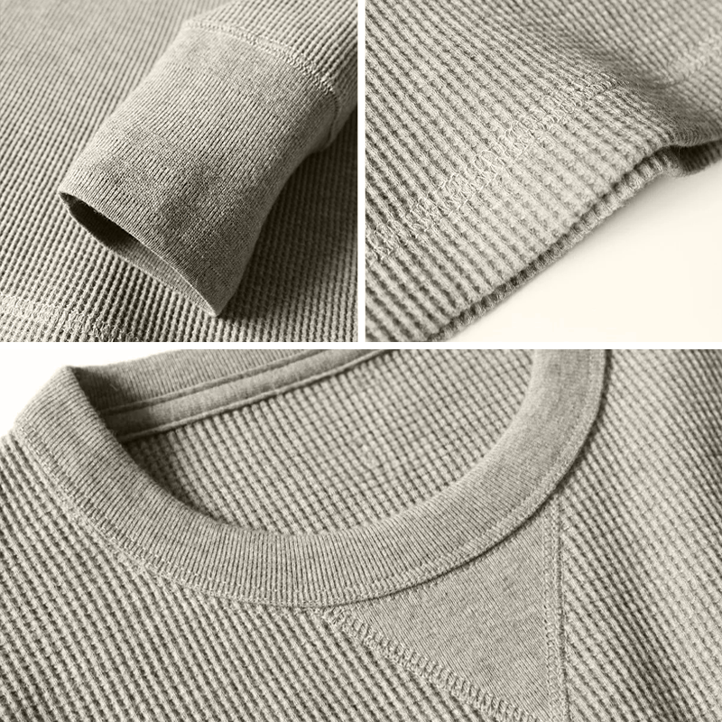 Men's tailored muscle fit pullover, comfortable long sleeve sweater for autumn, perfect for casual style.