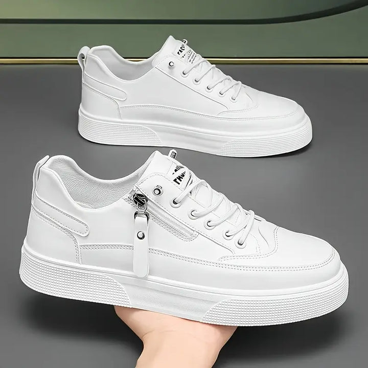 Men's modern side-zip casual shoes, stylish & comfortable for everyday fashion. Perfect street style.