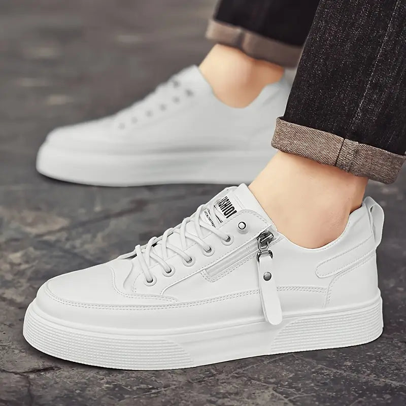 Casual men's side-zip sneakers, a comfortable & stylish choice for modern everyday wear. Fashionable.