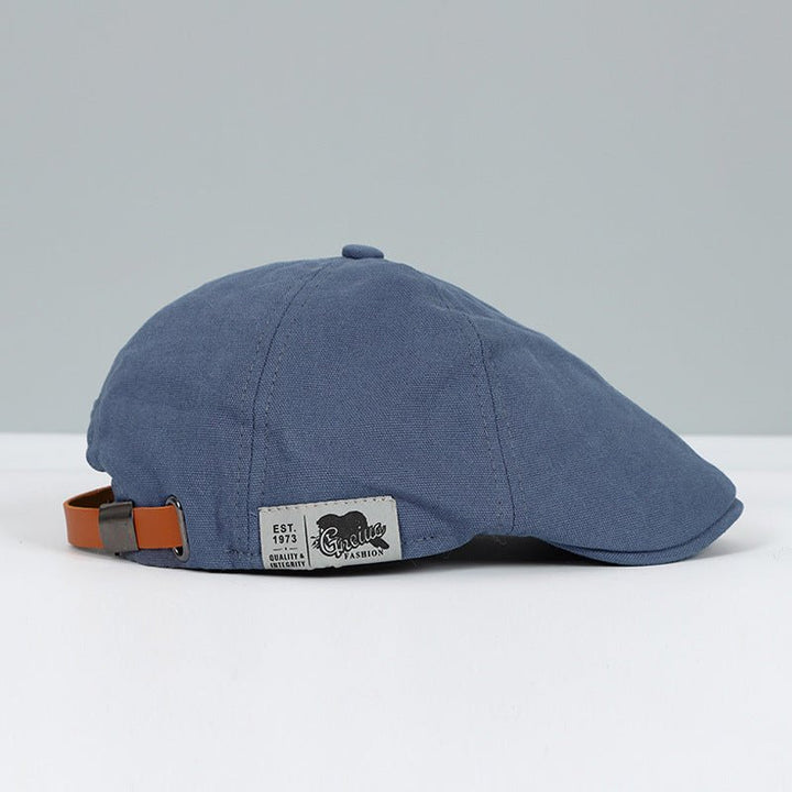 Red Men's Adjustable Beret, a classic urban cap for modern men's fashion headwear.