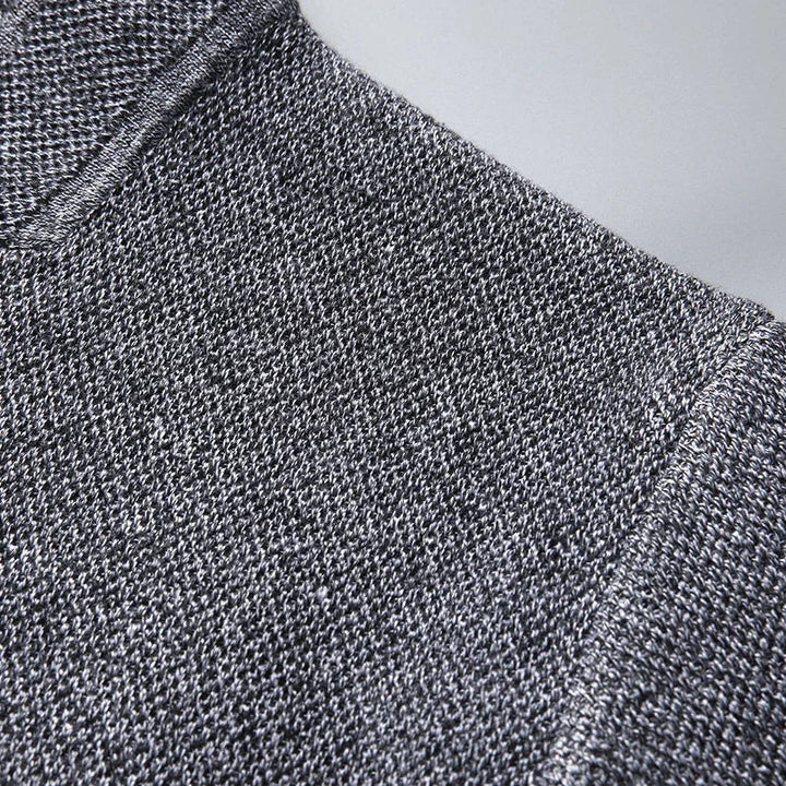 Edgy black Modform men's casual jacket. Structured design and stand collar, ideal versatile outerwear for modern fashion.