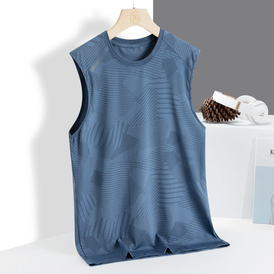 Men's Momentum performance tank, versatile athletic top and workout shirt for all activewear needs.
