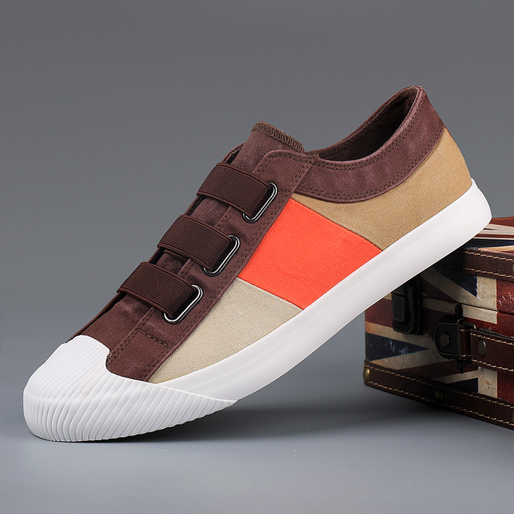 Men's everyday wear sneakers, Monet art style, comfortable walking shoes.