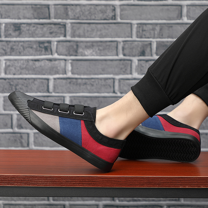 Art-inspired men's casual shoes, impressionist design, perfect for everyday.